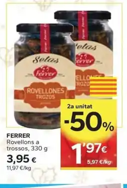 Caprabo FERRER Rovellons a trossos oferta