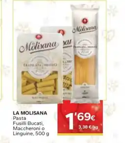 Caprabo LA MOLISANA Pasta Fusilli Bucati, Maccheroni o Linguine oferta