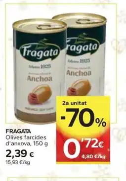 Caprabo FRAGATA Olives farcides d'anxova oferta