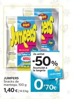 Caprabo JUMPERS Snacks de mantega oferta