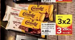 Caprabo EL ALMENDRO Torró Cacaolat Crunchy oferta