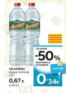 Caprabo VILADRAU Aigua mineral oferta