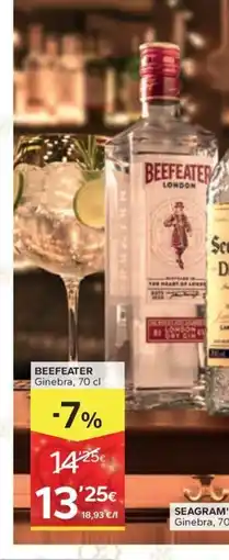 Caprabo BEEFEATER Ginebra oferta