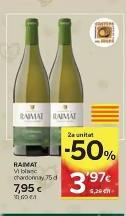 Caprabo RAIMAT Vi blanc chardonnay oferta