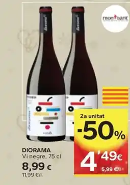 Caprabo DIORAMA Vi negre oferta