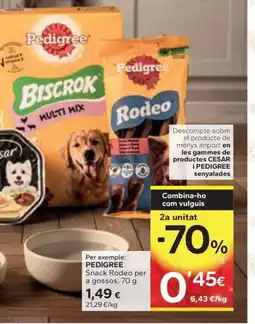 Caprabo PEDIGREE Snack Rodeo per a gossos oferta