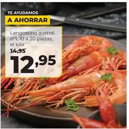 Alimerka Langostino austral n°1, 10 a 20 piezas oferta