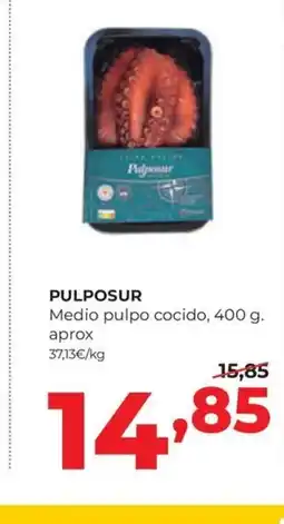 Alimerka PULPOSUR Medio pulpo cocido oferta