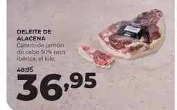 Alimerka DELEITE DE ALACENA Centro de jamón de cebo 50% raza ibérica oferta