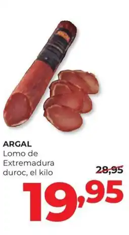 Alimerka ARGAL Lomo de Extremadura duroc oferta