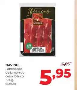 Alimerka NAVIDUL Loncheado de jamón de cebo ibérico oferta
