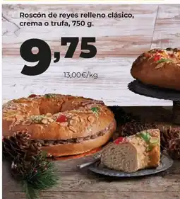 Alimerka Roscón de reyes relleno clásico, crema o trufa oferta