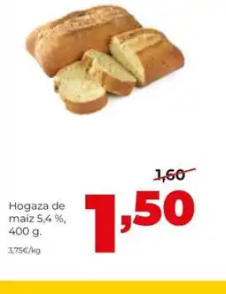 Alimerka Hogaza de maíz 5,4% oferta