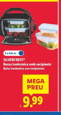 Lidl SILVERCREST Bossa isotèrmica amb recipients Bolsa isotérmica con recipientes oferta