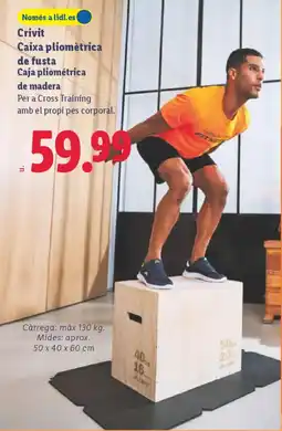 Lidl CRIVIT Caixa pliomètrica de fusta Caja pliométrica de madera oferta