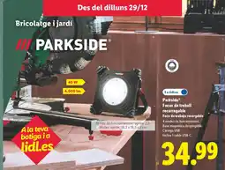 Lidl PARKSIDE Focus de treball recarregable oferta