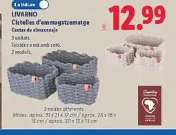 Lidl LIVARNO Cistelles d'emmagatzematge oferta