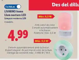 Lidl LIVARNO home Llum nocturn LED Lámpara nocturna LED oferta