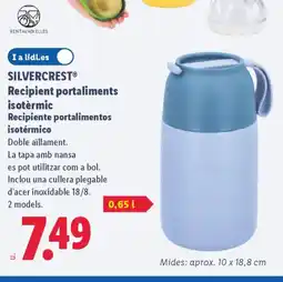 Lidl SILVERCREST Recipient portaliments isotèrmic oferta