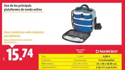 Lidl Bossa isotèrmica amb recipients portaliments oferta