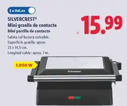 Lidl SILVERCREST Mini graella de contacte oferta