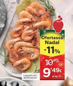 Caprabo Llagostí cuit, 30/40 peces oferta