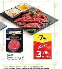 Caprabo ROLER Carpaccio de boví Summumm oferta