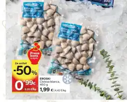 Caprabo EROSKI Cloïssa blanca oferta