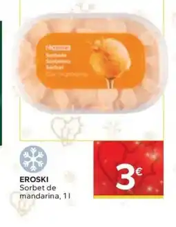 Caprabo EROSKI Sorbet de mandarina oferta