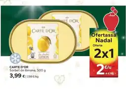 Caprabo CARTE D'OR Sorbet de llimona oferta