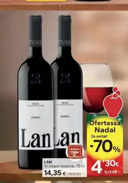 Caprabo LAN Vi negre reserva oferta