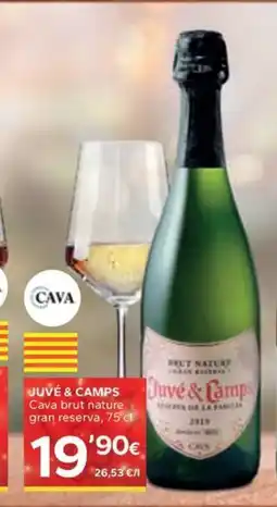Caprabo JUVÉ & CAMPS Cava brut nature gran reserva oferta