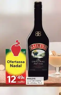 Caprabo BAILEYS Licor de crema de whisky oferta