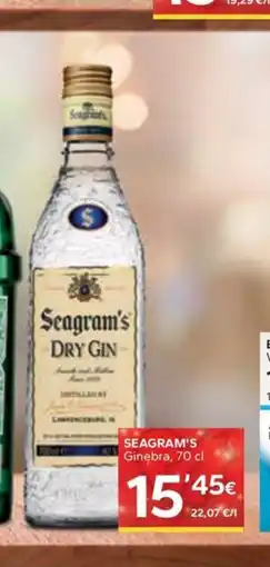 Caprabo SEAGRAM'S Ginebra oferta