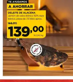 Alimerka DELEITE DE ALACENA Jamón de cebo ibérico 50% raza ibérica oferta