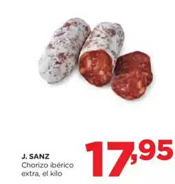 Alimerka J. SANZ Chorizo ibérico extra oferta