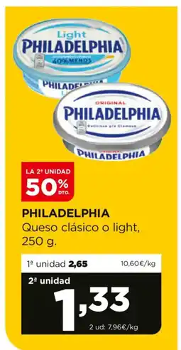 Alimerka PHILADELPHIA Queso clásico o light oferta
