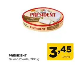 Alimerka PRÉSIDENT Queso l'ovale oferta
