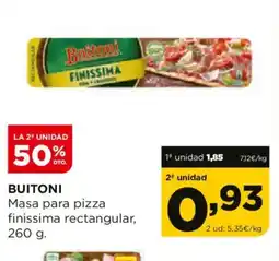 Alimerka BUITONI Masa para pizza oferta