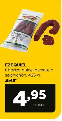 Alimerka EZEQUIEL Chorizo dulce, picante o salchichón oferta