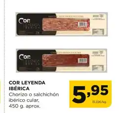 Alimerka COR LEYENDA IBÉRICA Chorizo o salchichón ibérico cular oferta