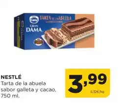 Alimerka NESTLÉ Tarta de la abuela sabor galleta y cacao oferta