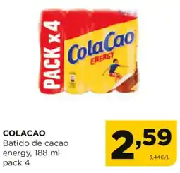 Alimerka COLACAO Batido de cacao energy oferta