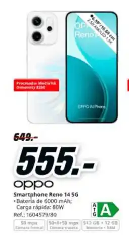 MediaMarkt OPPO Smartphone Reno 14 5G oferta