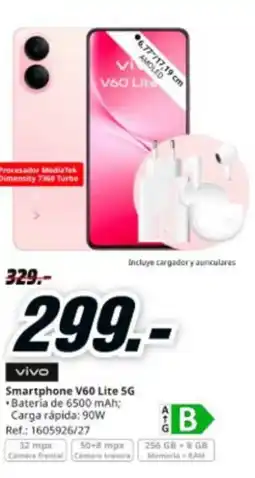 MediaMarkt VIVO Smartphone V60 Lite 5G oferta