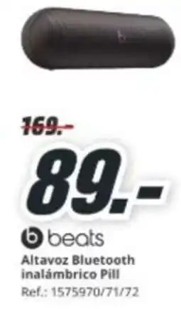 MediaMarkt BEATS Altavoz Bluetooth inalámbrico Pill oferta