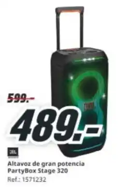 MediaMarkt JBL Altavoz de gran potencia PartyBox Stage 320 oferta