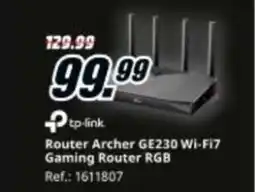 MediaMarkt Router Archer GE230 Wi-Fi7 Gaming Router RGB oferta