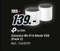 MediaMarkt Sistema Wi-Fi 6 Mesh X55 (Pack 2) oferta