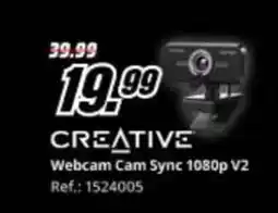 MediaMarkt CREATIVE Webcam Cam Sync 1080p V2 oferta